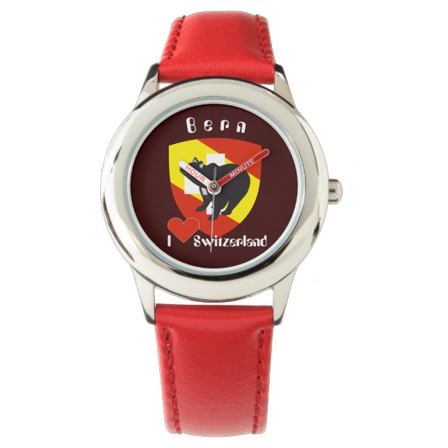 clock with Swiss draft Bern, Switzerland Watch (Front)