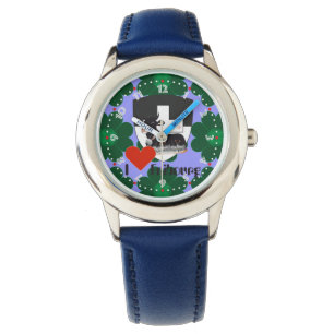 clock with Swiss draft Freiburg Switzerland Watch