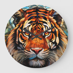 Clock with Tiger Design