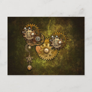Clock Work Postcard