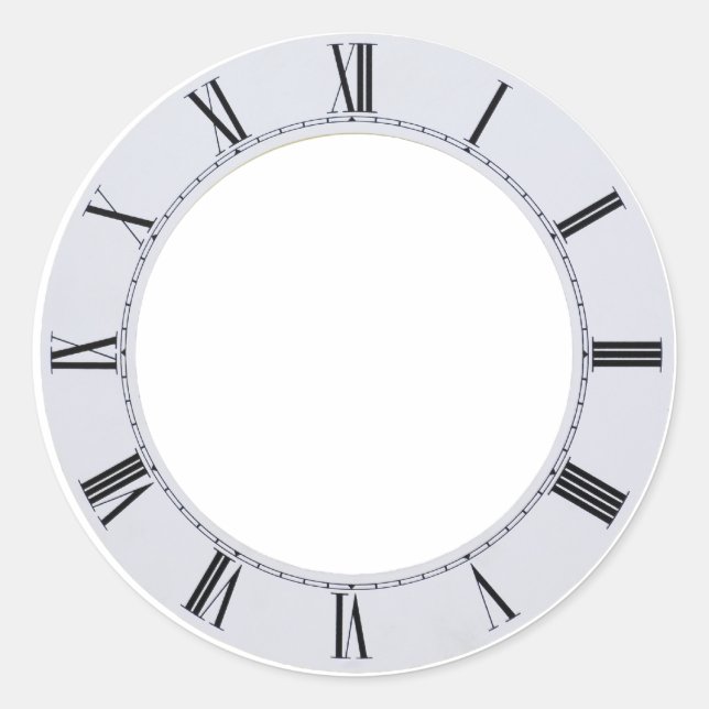 ClockFace060709 Classic Round Sticker (Front)