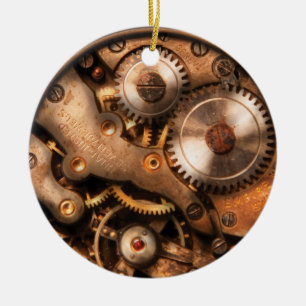 Clockmaker - Gears Ceramic Tree Decoration