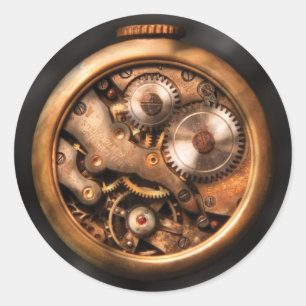 Clockmaker - Gears Classic Round Sticker