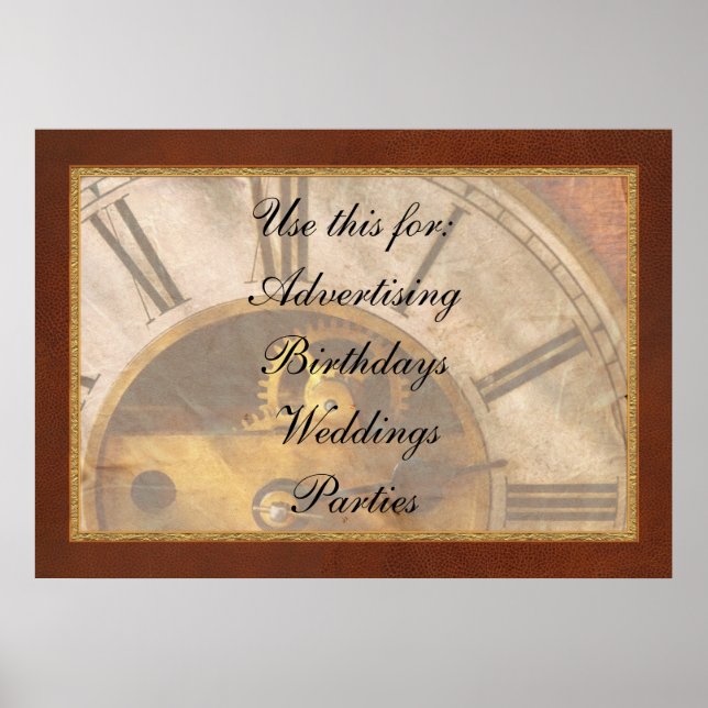 Clockmaker - What time is it Poster (Front)