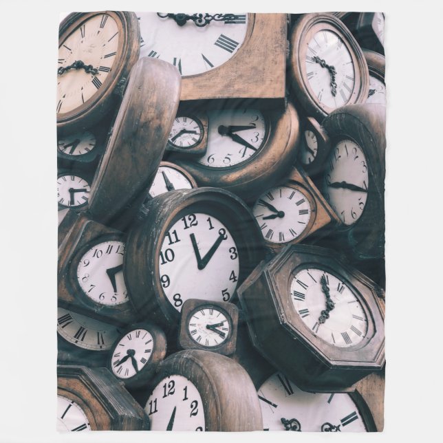 CLOCKS FLEECE BLANKET (Front)