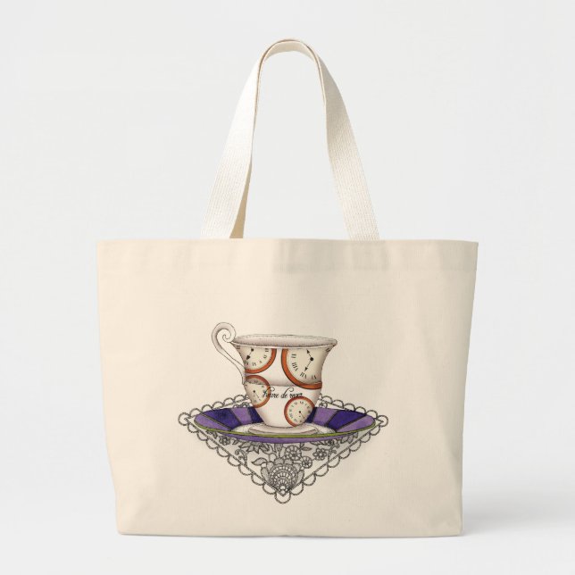 Clocks Teacup Bag (Front)