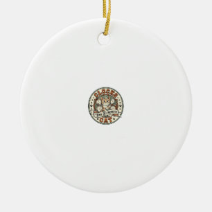 Clocks Time Blindness Cat Clocks Time Blindness Ca Ceramic Tree Decoration