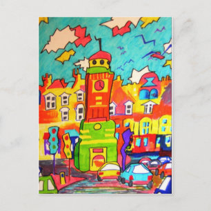Clocktower Fun Postcard