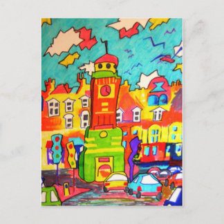 Clocktower Fun Postcard