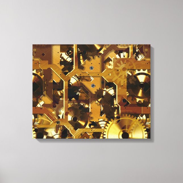 Clockwork 3 Wrapped Canvas (Front)
