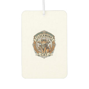 Clockwork Cat Cat Steampunk Vintage Vector Art Shi Car Air Freshener