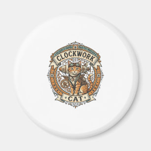 Clockwork Cat Cat Steampunk Vintage Vector Art Shi Magnet