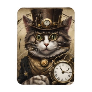Clockwork Cat Magnet