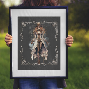 Clockwork Couture Steampunk Digital Art Poster