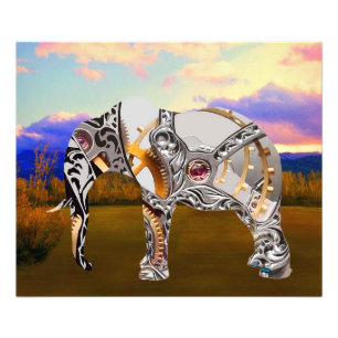 Clockwork Elephant Photo Print