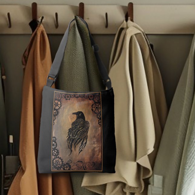 Clockwork Raven Crossbody Bag (Creator Uploaded)