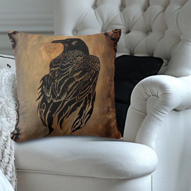 Clockwork Raven Cushion (Creator Uploaded)