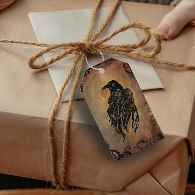 Clockwork Raven Gift Tags (Creator Uploaded)