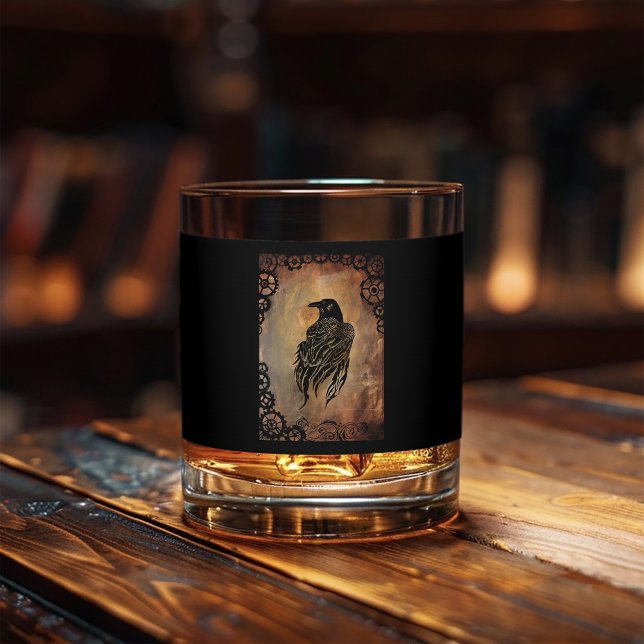 Clockwork Raven  Whiskey Glass (Creator Uploaded)