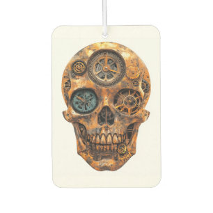 Clockwork Skull Fusion Car Air Freshener