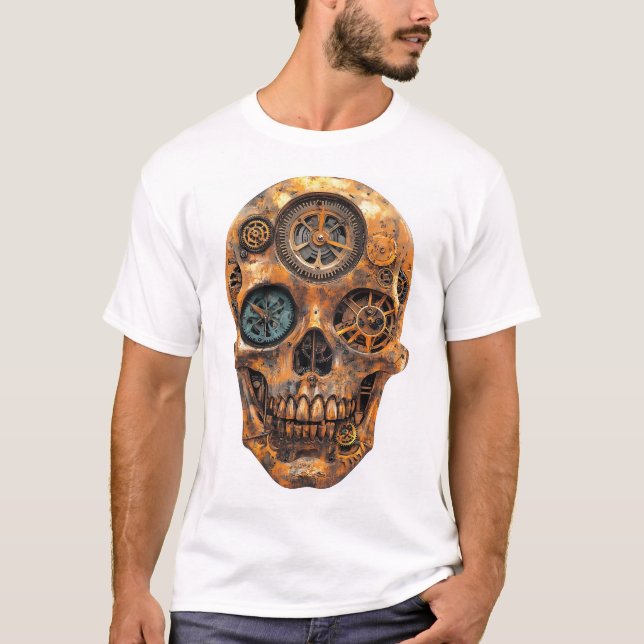 Clockwork Skull Fusion T-Shirt (Front)