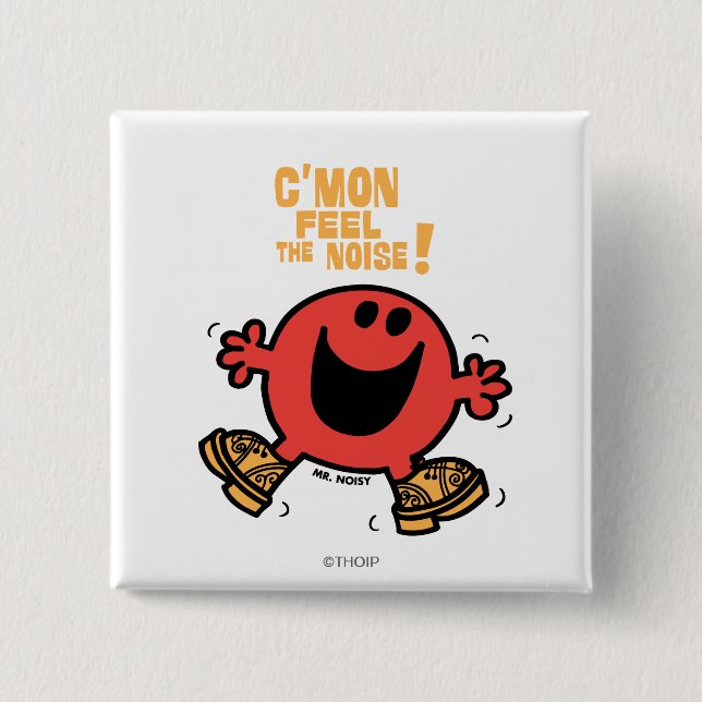 Clog Dancing Mr. Noisy 15 Cm Square Badge (Front)