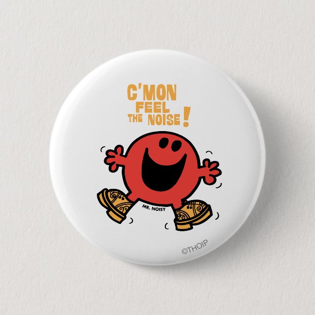 Clog Dancing Mr. Noisy 6 Cm Round Badge (Front)