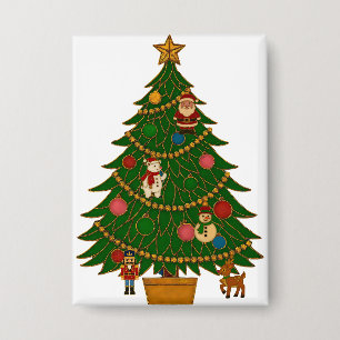 Cloisonne Art Christmas Tree Character Ornaments