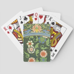 Cloisonne China Patter Asian Oriental Playing Cards