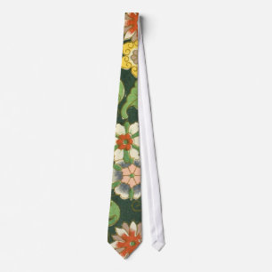 Cloisonne China Patter Asian Oriental Tie