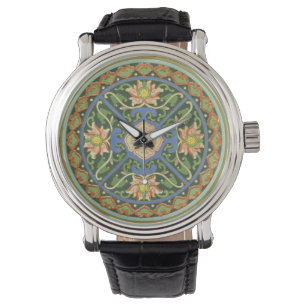Cloisonne China Patter Asian Oriental Watch
