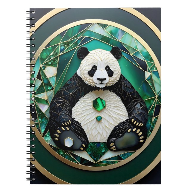 Cloisonne Panda Notebook (Front)