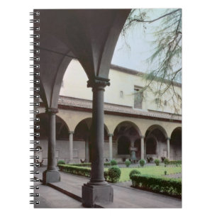 Cloister of the convent, rebuilt in 1442 (photo) notebook
