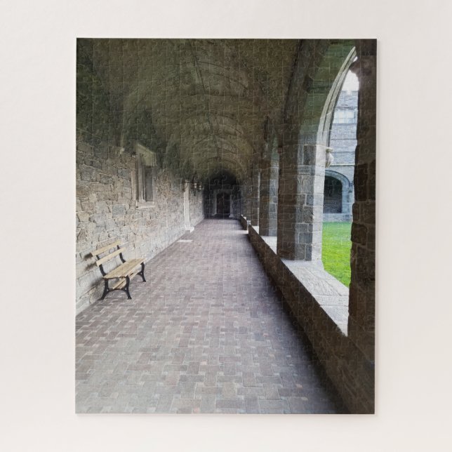 Cloisters Interior Hall at Bryn Mawr College Jigsaw Puzzle (Vertical)
