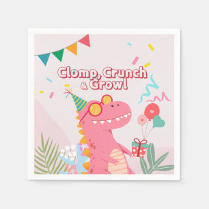 Clomp, Crunch & Growl! Dinosaur Party Napkin
