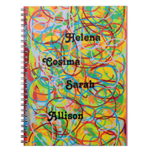 Clone Club members Helena,Sarah,Allison and Cosima Notebook
