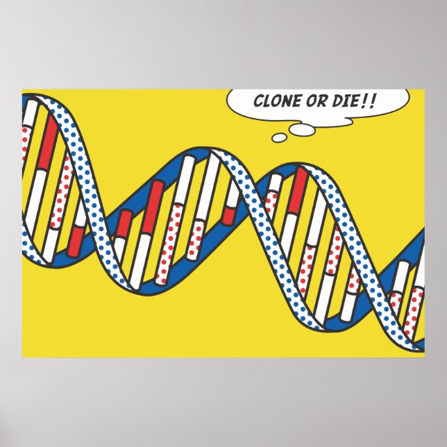 Clone Or Die!! Poster (Front)