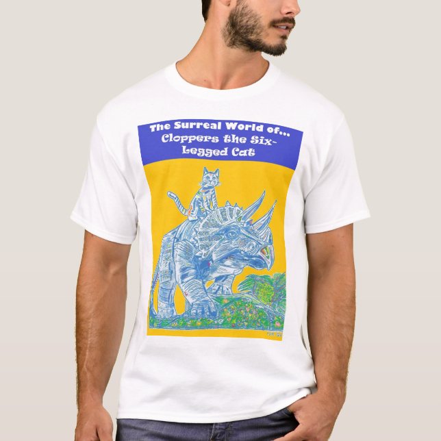 Cloppers the Six-Legged Cat T-Shirt (Front)