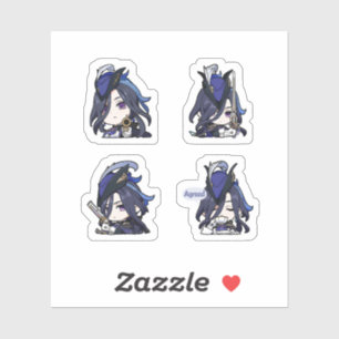 Clorinde Genshin Impact 4 Pack Sticker Sheet Extra