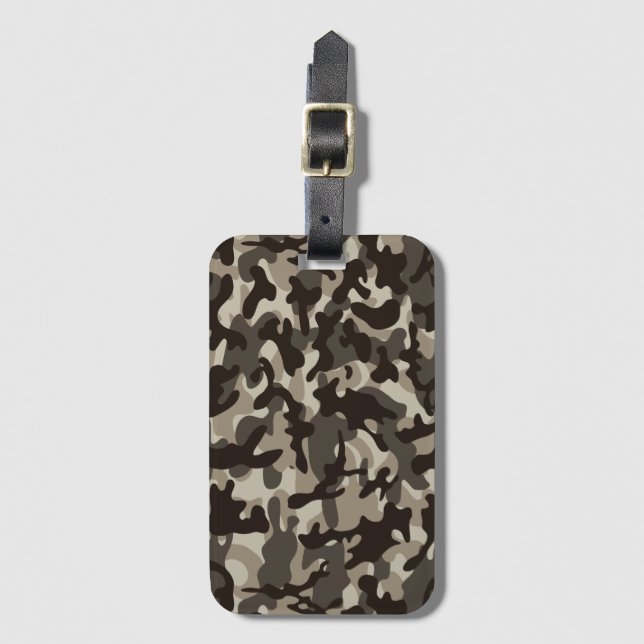 Close Quarter Camouflage Luggage Tag (Front Vertical)