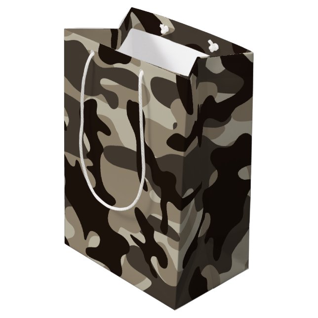 Close Quarter Camouflage Medium Gift Bag (Back Angled)