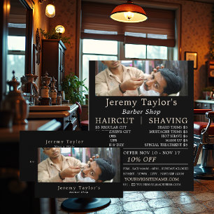 Close Shave, Men's Barbers Advertising Flyer