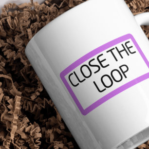 Close the Loop Ceramic Two-Tone Coffee Mug