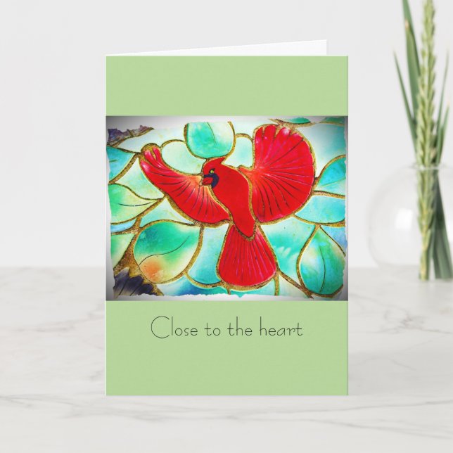 Close to Heart Cardinal Card (Front)