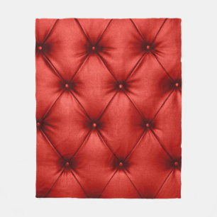 Close up background texture of scarlet red capiton fleece blanket