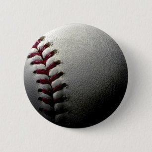 Close-up Baseball 6 Cm Round Badge