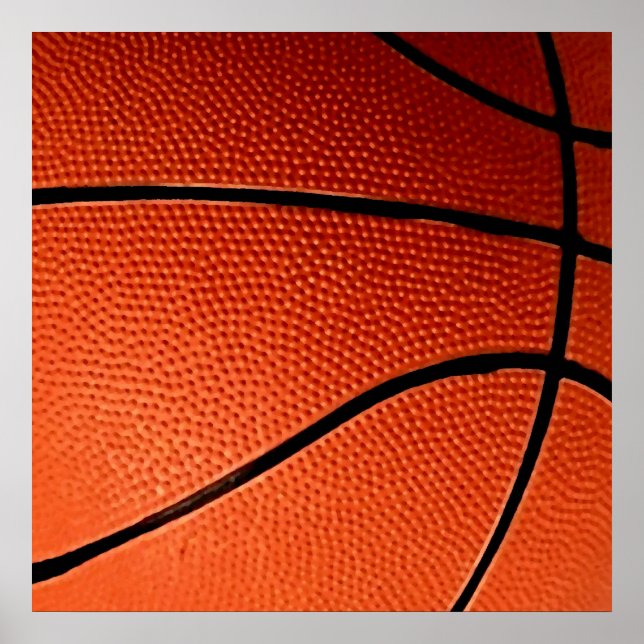 Close-up Basketball Poster (Front)