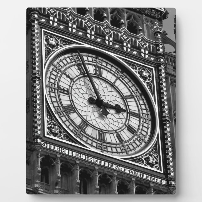 Close up Big Ben Clock Tower Travel Europe Plaque (Front)