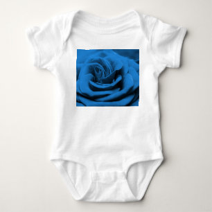 Close-up blue red rose, macro beauty. baby bodysuit