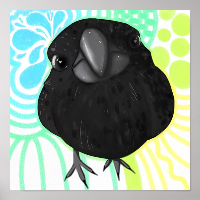Close up crow poster (Front)